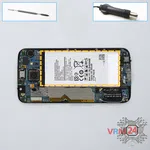 How to disassemble Samsung Galaxy S6 SM-G920, Step 6/1