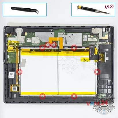 Как разобрать Lenovo Tab 4 TB-X304L, Шаг 2/1