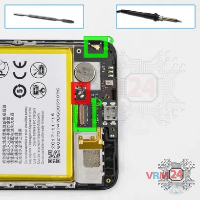 Como desmontar ZTE Blade A3 por si mesmo, Passo 8/1