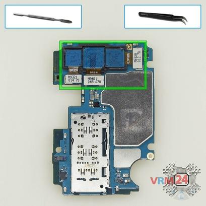 Cómo desmontar Samsung Galaxy A70 SM-A705, Paso 15/1