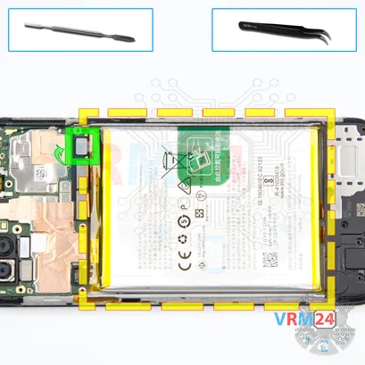 How to disassemble Oppo Ax7, Step 8/1