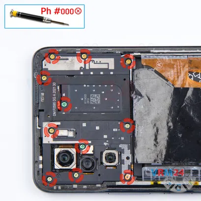 How to disassemble Xiaomi POCO F3, Step 4/1