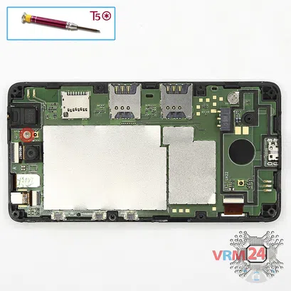How to disassemble Microsoft Lumia 430 DS RM-1099, Step 5/1