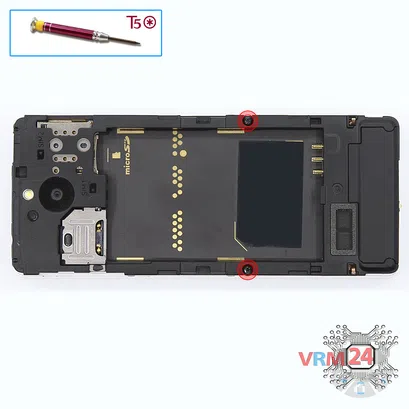 How to disassemble Nokia 515 RM-953, Step 2/1