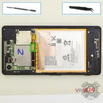 How to disassemble Sony Xperia M4 Aqua, Step 3/1