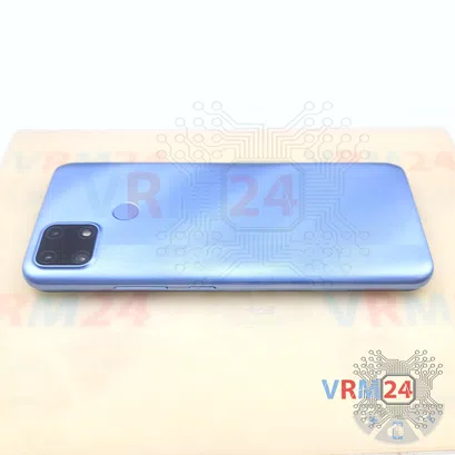 Как разобрать Realme C25, Шаг 1/2