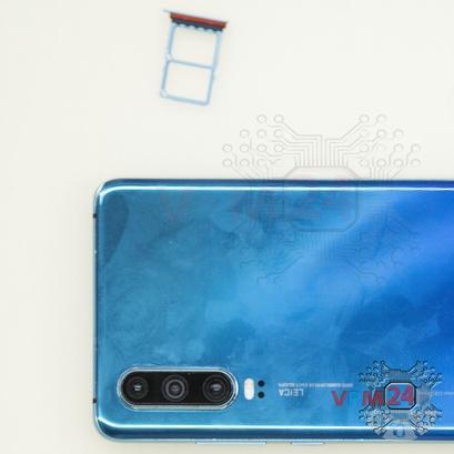 How to disassemble Huawei P30, Step 1/2