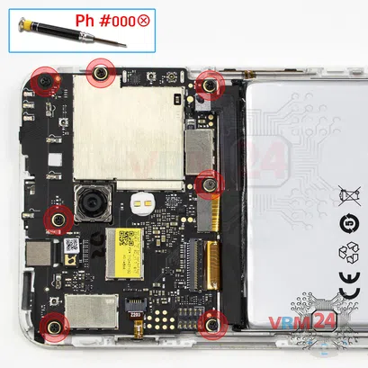 How to disassemble Meizu M6s M712H, Step 10/1