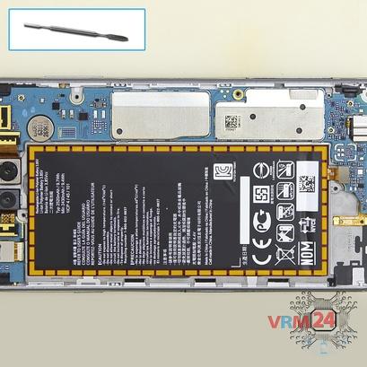 How to disassemble LG X cam K580, Step 8/1