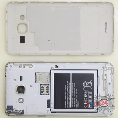 Como desmontar Samsung Galaxy J2 Prime SM-G532 por si mesmo, Passo 1/2