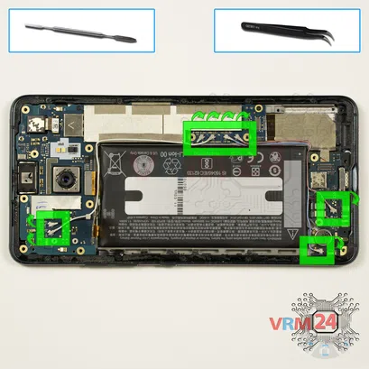 How to disassemble HTC U Ultra, Step 10/1