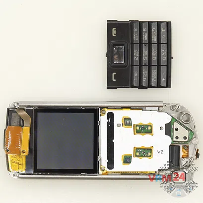 How to disassemble Nokia 8800 Sirocco RM-165, Step 9/2