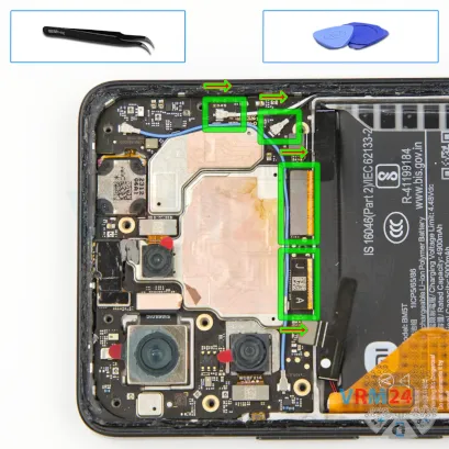 Como desmontar Xiaomi Poco X6 Pro por si mesmo, Passo 14/1