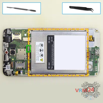 How to disassemble Huawei Honor 4C Pro, Step 6/1