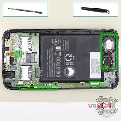 How to disassemble Lenovo A328, Step 7/1