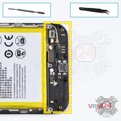 How to disassemble ZTE Blade A6, Step 10/1
