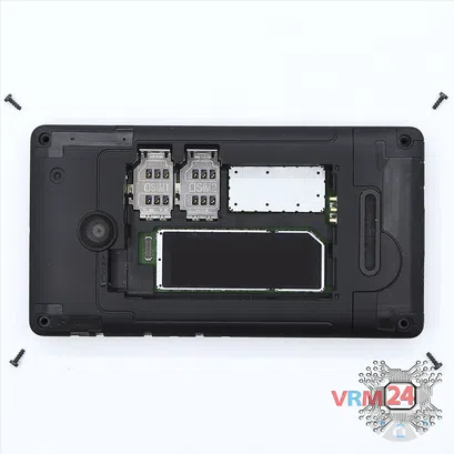 How to disassemble Microsoft Lumia 435 DS RM-1069, Step 3/2