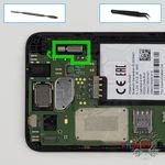 How to disassemble Alcatel One 5033D, Step 8/1