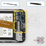 Como desmontar Samsung Galaxy M01 SM-M015 por si mesmo, Passo 10/1