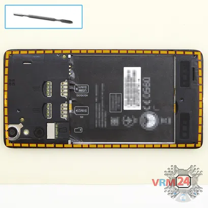 How to disassemble Lenovo A6000, Step 4/1