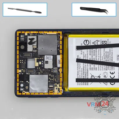 How to disassemble Nokia 3 (2017) TA-1032, Step 15/1