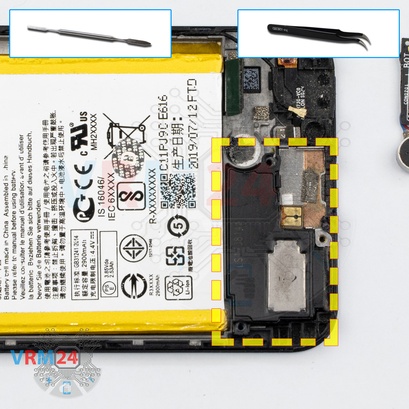 How to disassemble Asus ZenFone 4 Selfie Pro ZD552KL, Step 9/1