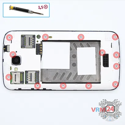 Cómo desmontar Alcatel OT POP C7 7041D, Paso 3/1