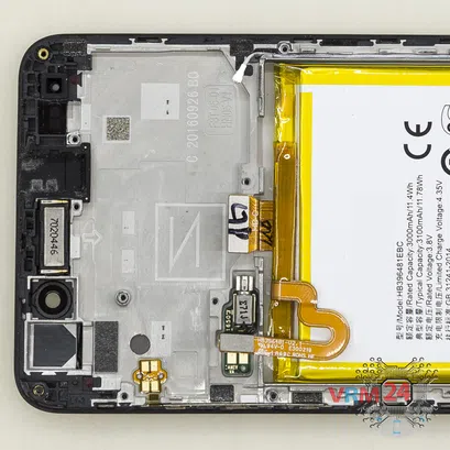 How to disassemble Huawei Y6II, Step 13/2