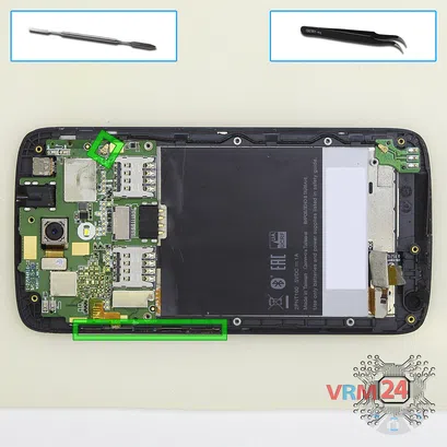 How to disassemble HTC Desire 326G, Step 9/1