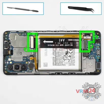 Cómo desmontar Samsung Galaxy A41 SM-A415, Paso 7/1