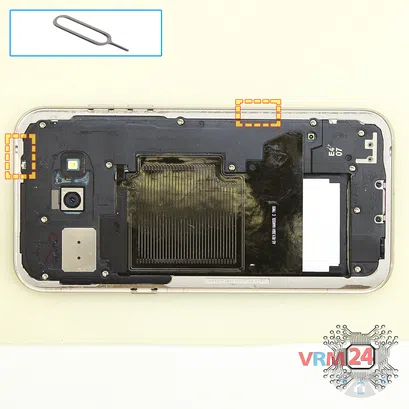 Como desmontar Samsung Galaxy A5 (2017) SM-A520 por si mesmo, Passo 2/1