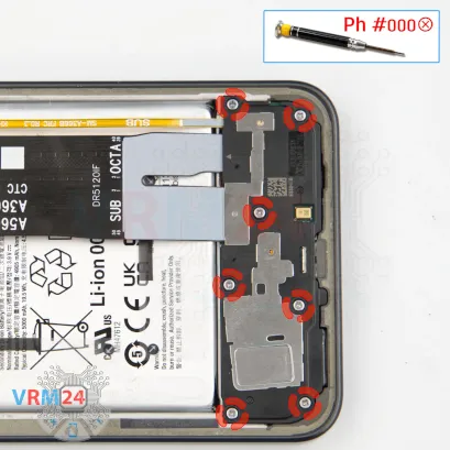 How to disassemble Samsung Galaxy A36 SM-A366, Step 7/1