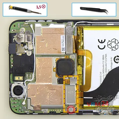 How to disassemble Huawei Nexus 6P, Step 6/1