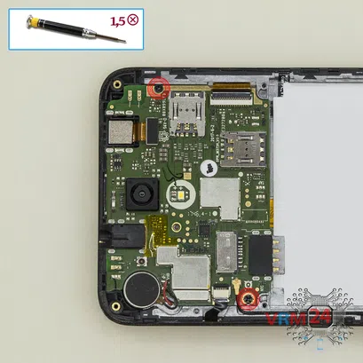 Cómo desmontar Micromax Bolt Ultra 2 Q440, Paso 10/1