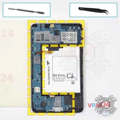 Как разобрать Samsung Galaxy Tab 4 7.0'' SM-T231, Шаг 6/1