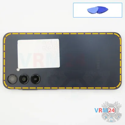 How to disassemble Samsung Galaxy A16 SM-A166, Step 3/1