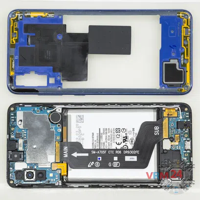 How to disassemble Samsung Galaxy A70 SM-A705, Step 4/2