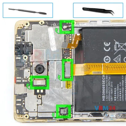 Como desmontar Huawei Mate 8 por si mesmo, Passo 15/1