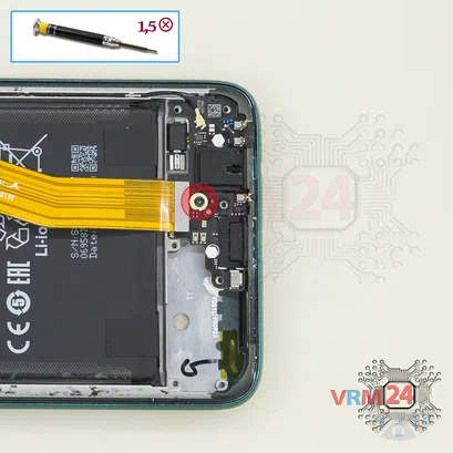 Como desmontar Xiaomi Redmi Note 8 Pro por si mesmo, Passo 11/1