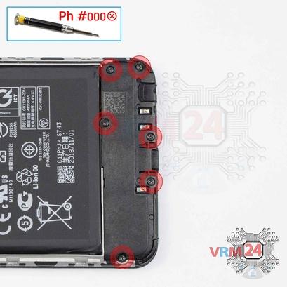 How to disassemble Asus ZenFone Max Pro (M2) ZB631KL, Step 10/1