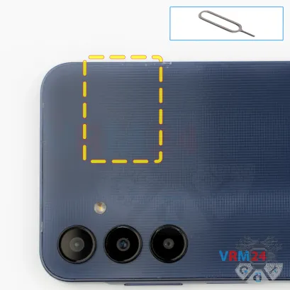 Como desmontar Samsung Galaxy A25 SM-A256 por si mesmo, Passo 2/1