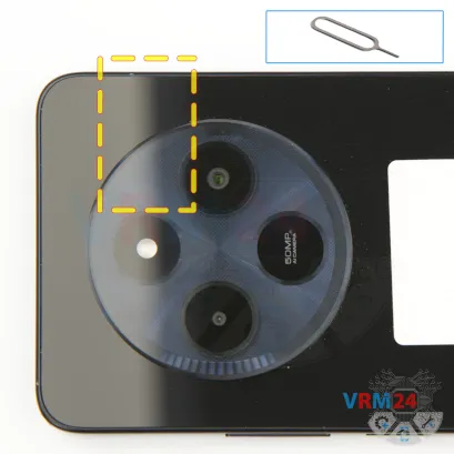 How to disassemble Xiaomi Redmi 14C, Step 2/1