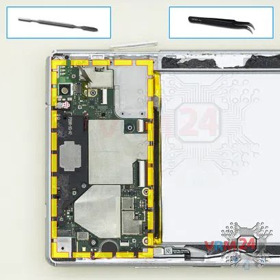 Cómo desmontar Lenovo Tab 4 Plus TB-8704X, Paso 12/1