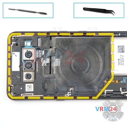 How to disassemble LG V50 ThinQ, Step 5/1