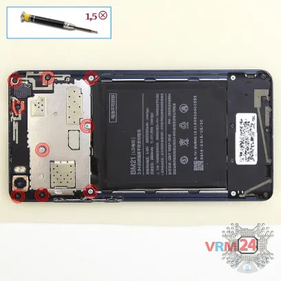 Как разобрать Xiaomi Mi Note, Шаг 3/1