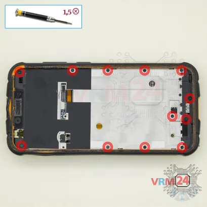 How to disassemble uleFone Armor 5, Step 5/1
