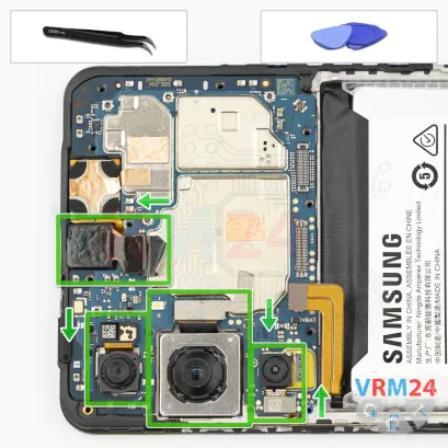 How to disassemble Samsung Galaxy M55 SM-M556, Step 13/1