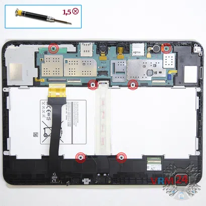 How to disassemble Samsung Galaxy Tab 4 10.1'' SM-T531, Step 7/1