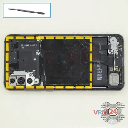 How to disassemble Huawei P20 Pro, Step 4/1