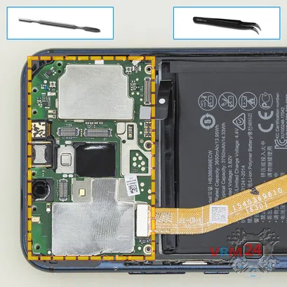 How to disassemble Huawei Mate 20 Lite, Step 17/1